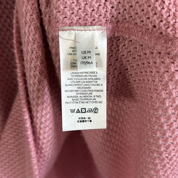 Free People We The Free She's A Keeper Coral Cowl Mock Neck Sweater Sz Med NWT - Picture 15 of 17